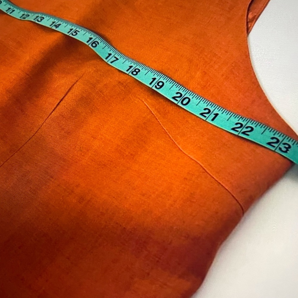 Rust Orange Embroidered Three-Piece Set - Picture 14 of 16